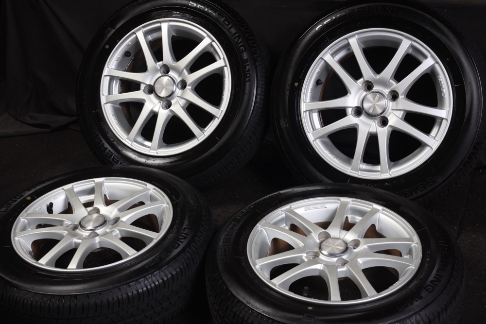 ★バリ山 165/70R14 ブリヂストン ラジアル 4本SET アクアスペイドパッソベルタポルテヴィッツマーチデミオKEIスイフトソリオブーン等 