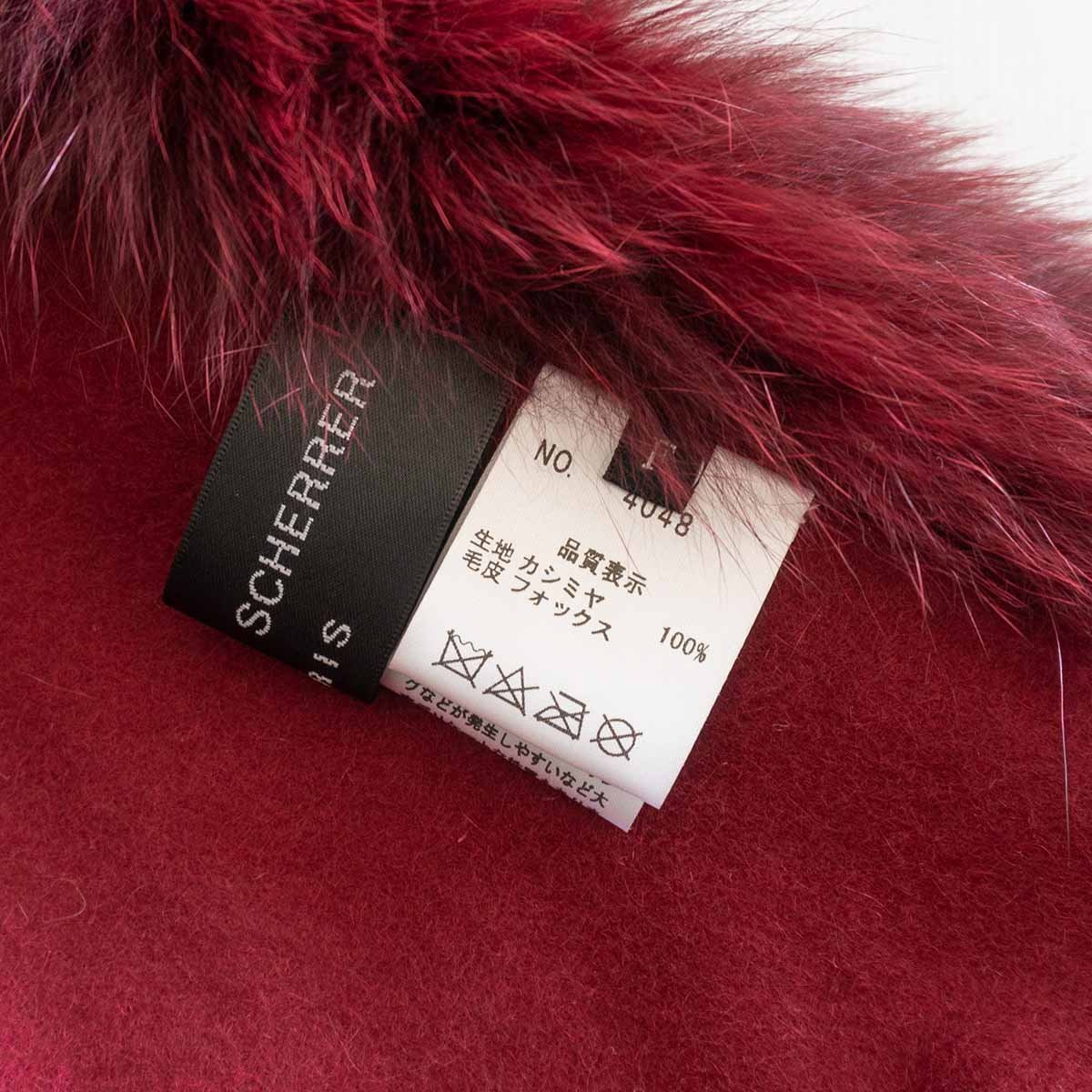 JEAN 【最高級】JEAN LOUIS SCHERRER【カシミヤ×フォックス ポンチョ