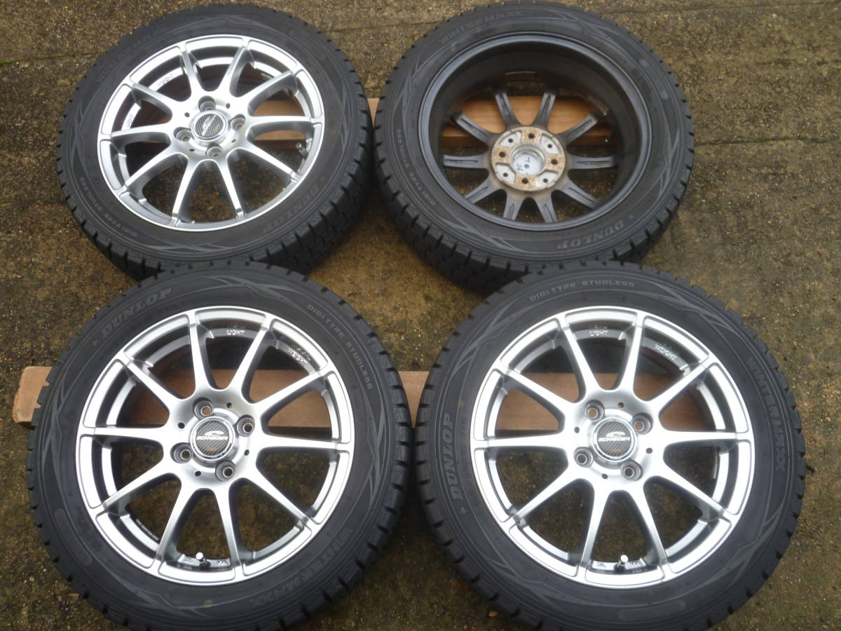 ○スズキ ハスラー他 165/60R15 ダンロップ18年製中古4本