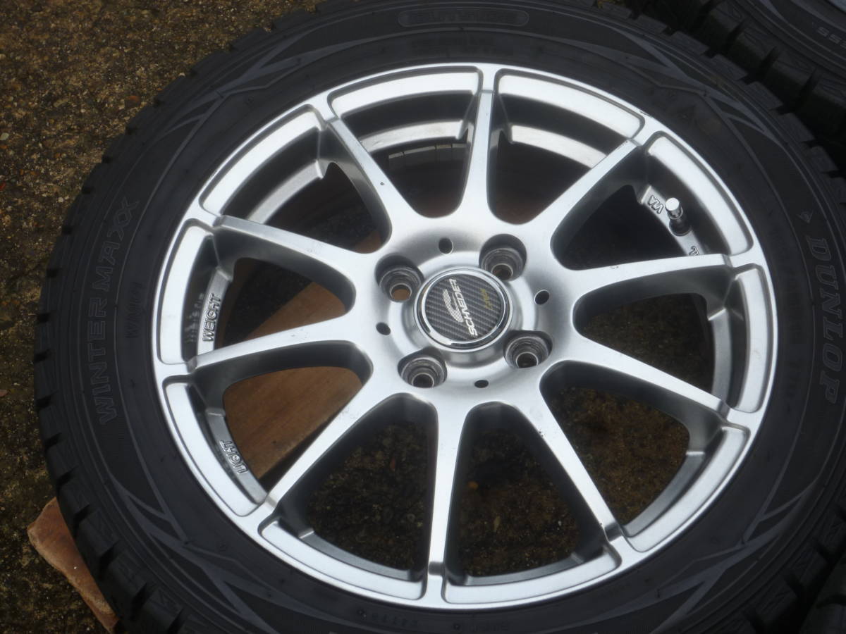 ○スズキ ハスラー他 165/60R15 ダンロップ18年製中古4本