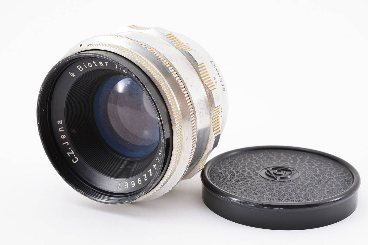 実用□CARL ZEISS JENA Biotar 58mm F2 エキザクタマウント□12897