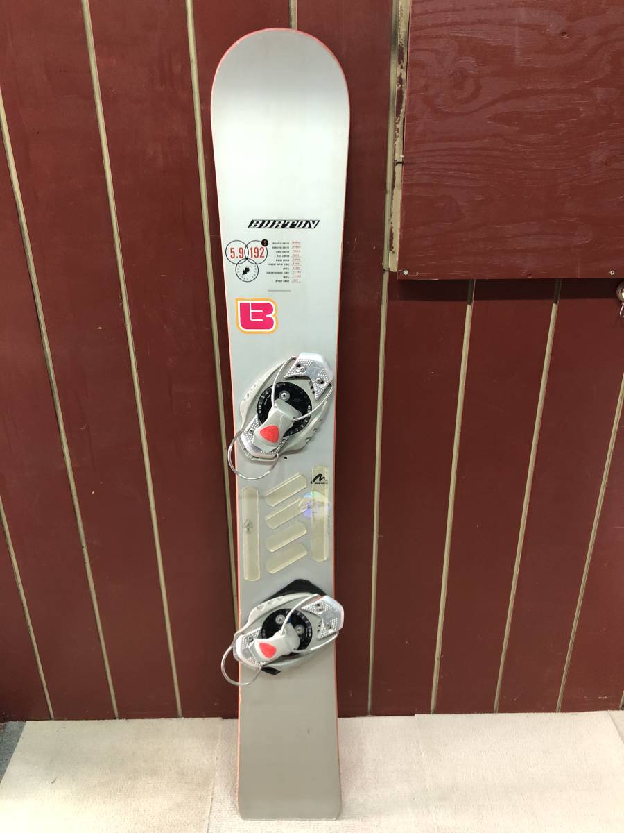 中古☆スノーボード☆BURTON/バートン☆FACTORY PRIME/ファクトリープライム☆5.9-192☆ビンディング付き☆1590mm