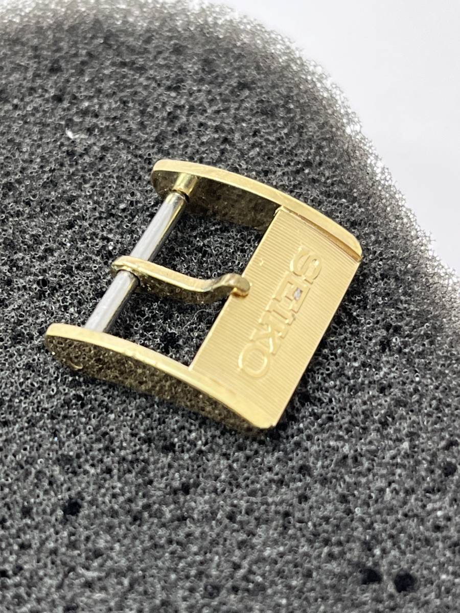 SEIKOセイコー尾錠15mm 黄色 GS⁄古いグランドセイコー⁄純正尾錠⁄金色