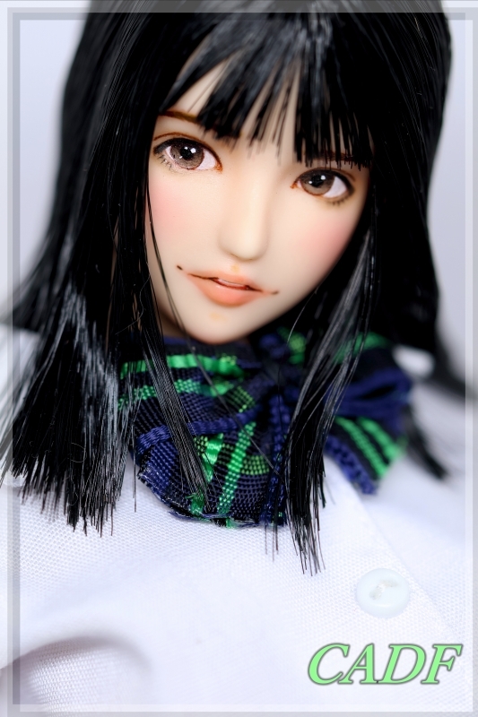 ☆ CADF ☆ 1/6 オビツ 27-01 カスタムドールヘッド 1349 巴留奈