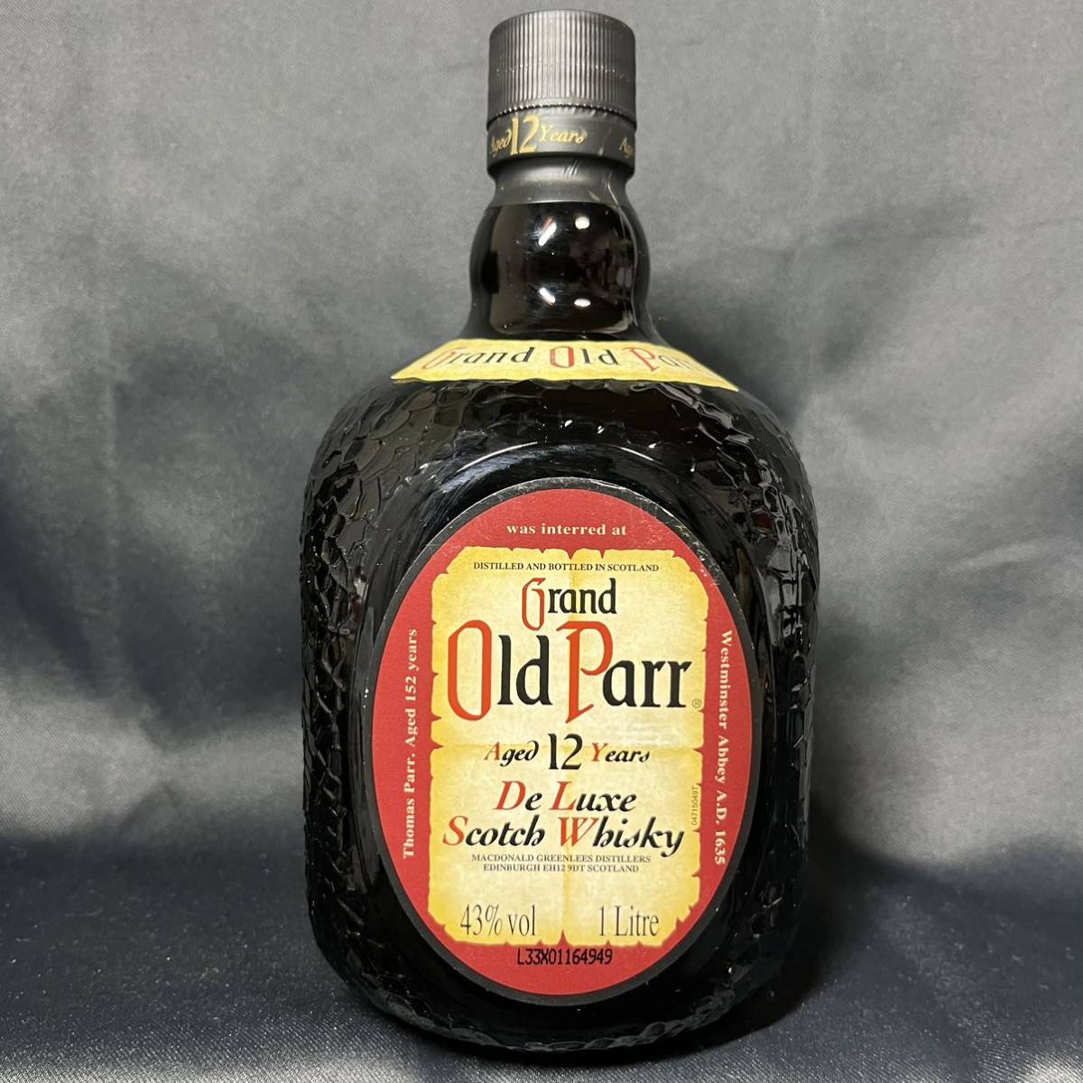 未開栓】Grand Old Parr オールドパー12年 De Luxe スコッチウイスキー 