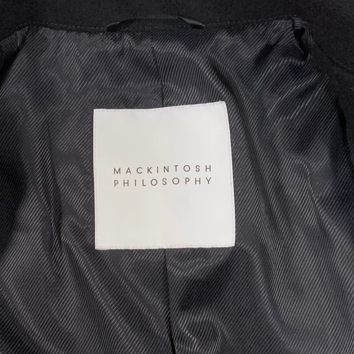 極美品 マッキントッシュフィロソフィー 千鳥格子 ウール ダッフル