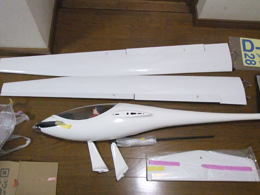 飛行1回のみ　ラジコングライダーASW28ＰＮＰ完成機 モーターグライダーASW28中古完成機 - | ASW 初ASW28！ ラジコン