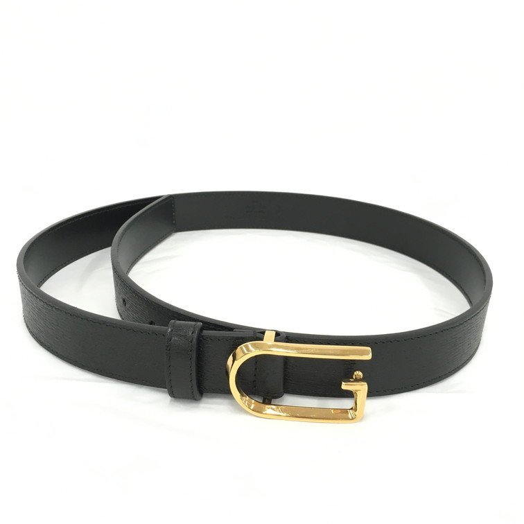 GUCCI グッチ ベルト 黒 037 1669 1421 75 30【BKAA5053】
