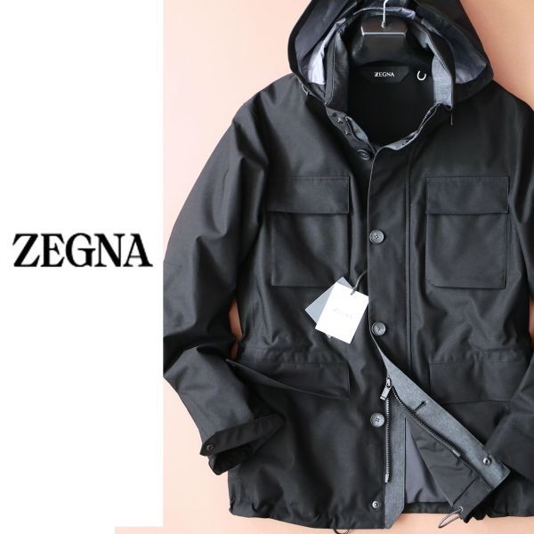 dp133●S●M●選択可●ZEGNA●エルメネジルドゼニア●収納フードのあしらい●中わた入りコート●