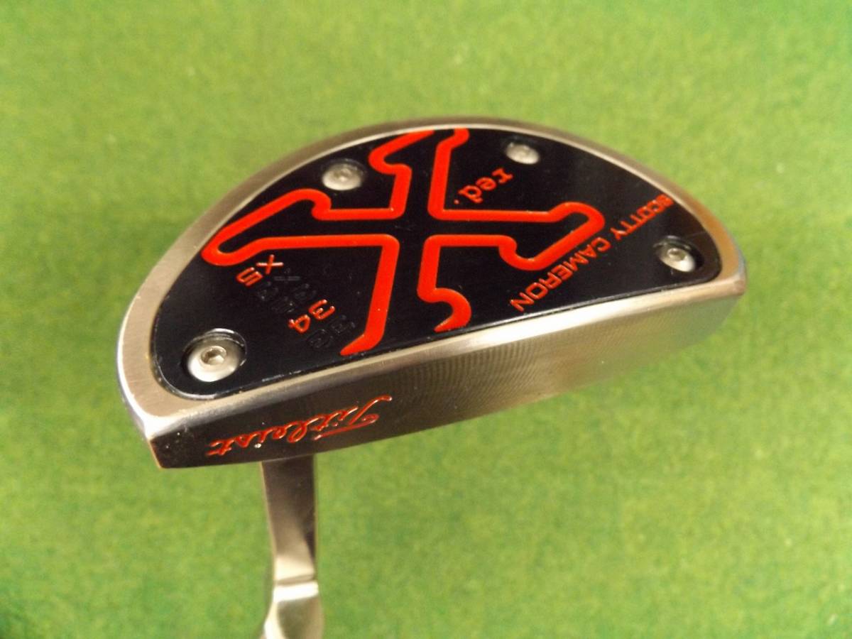 【税込】6278 RED X5 CHARCOAL MIST 34インチ カバー無 スコッティキャメロン レッドX .866828