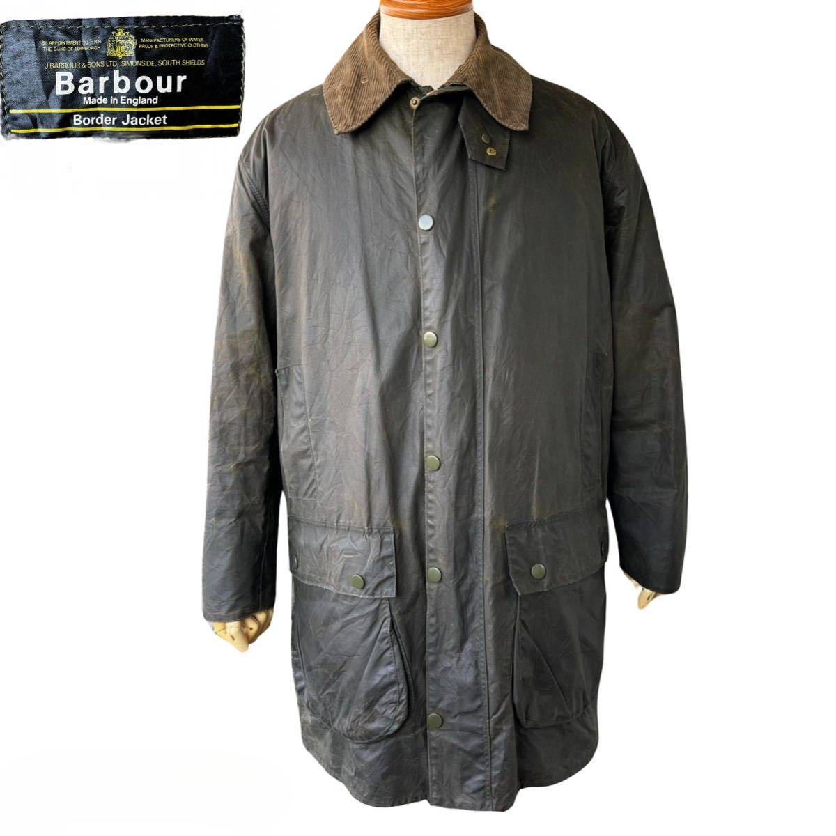 C40/Vintage Barbour BORDER/ヴィンテージ バブアー ボーダー/セージ/1クレスト