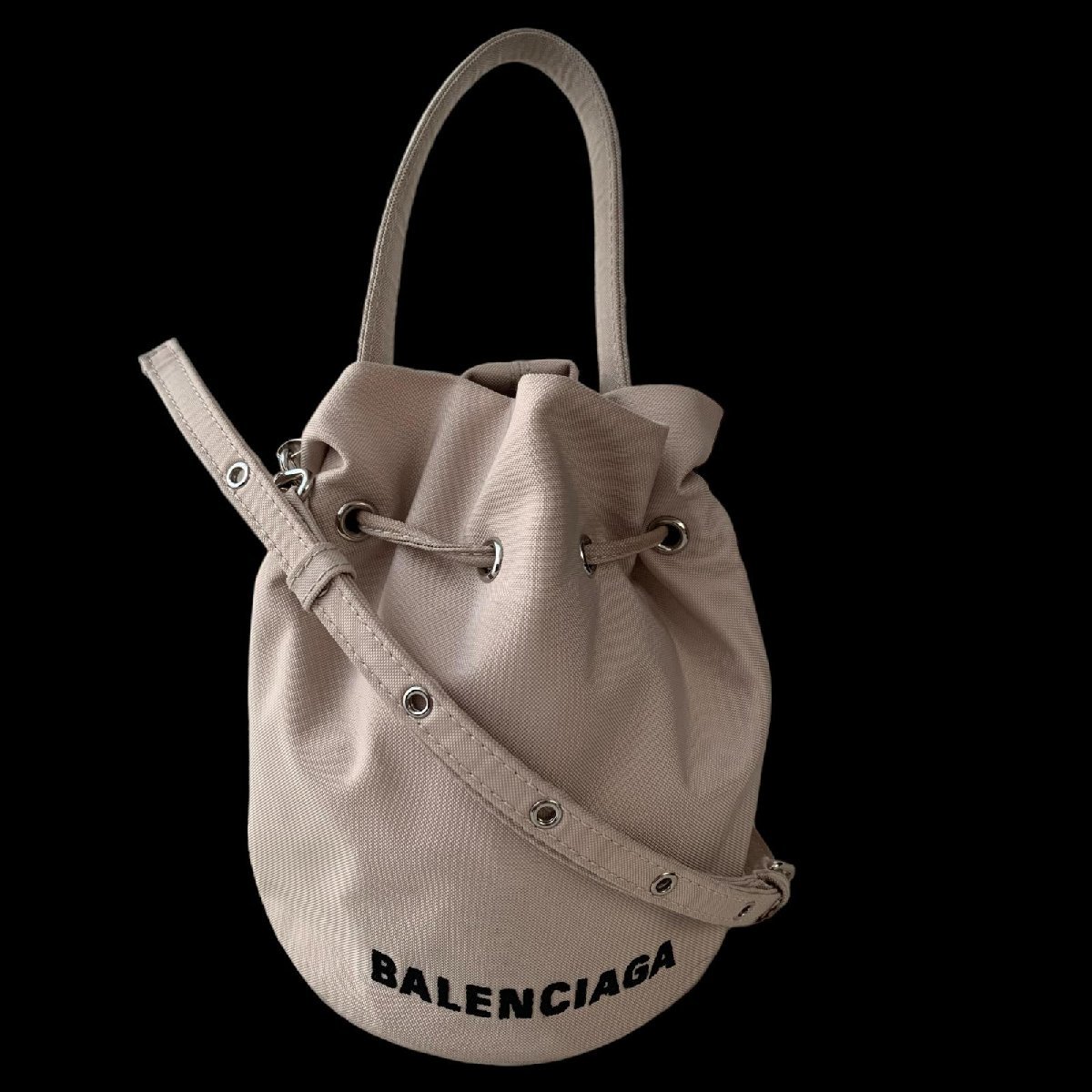 BALENCIAGA バレンシアガ ホイール ドローストリングXS ミニショルダー 