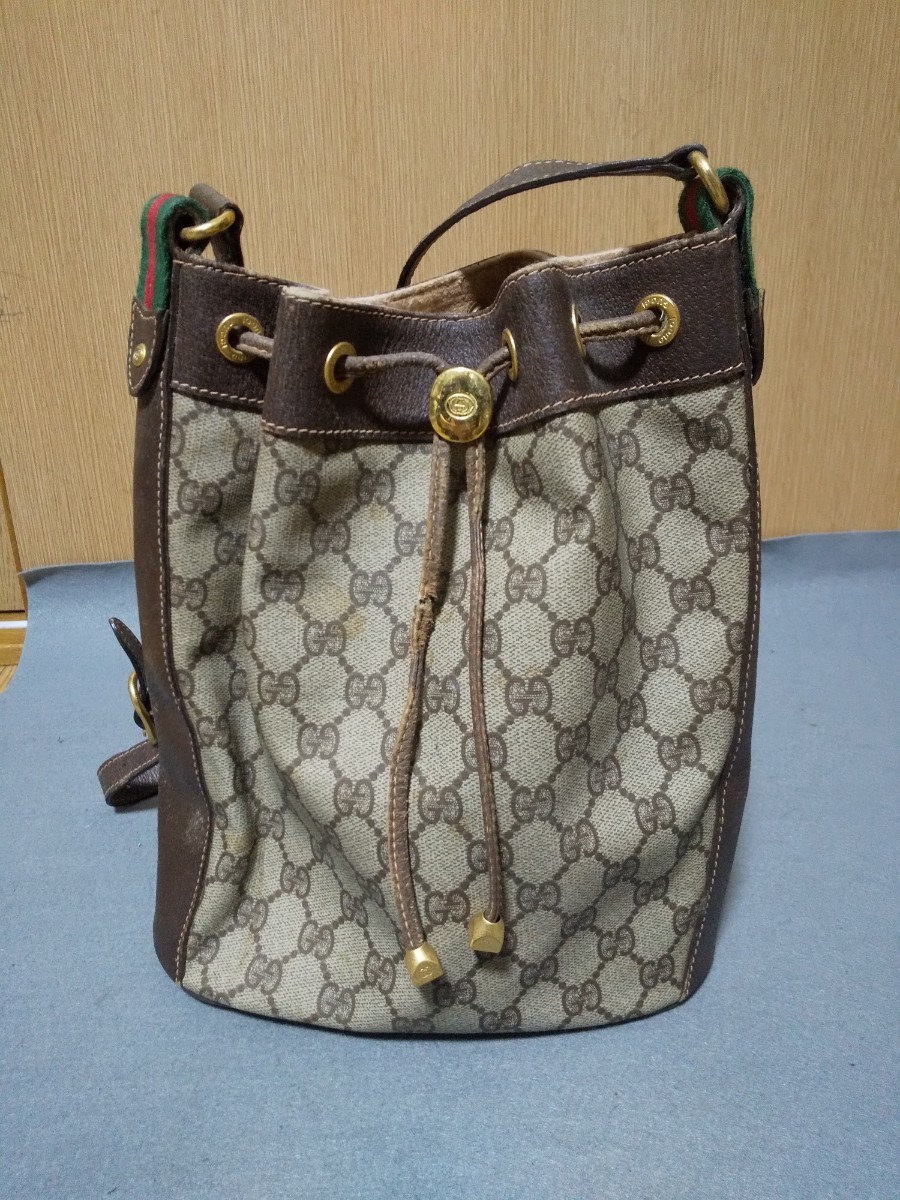 Old Gucci GGパターン ハンドバッグ ベージュ/ブラウン 【公式通販】