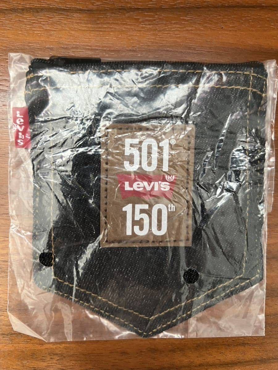 Levi’s リーバイス　150周年　501 ノベルティ　ポーチ　小物入れ　カタカナ　Japanモデル