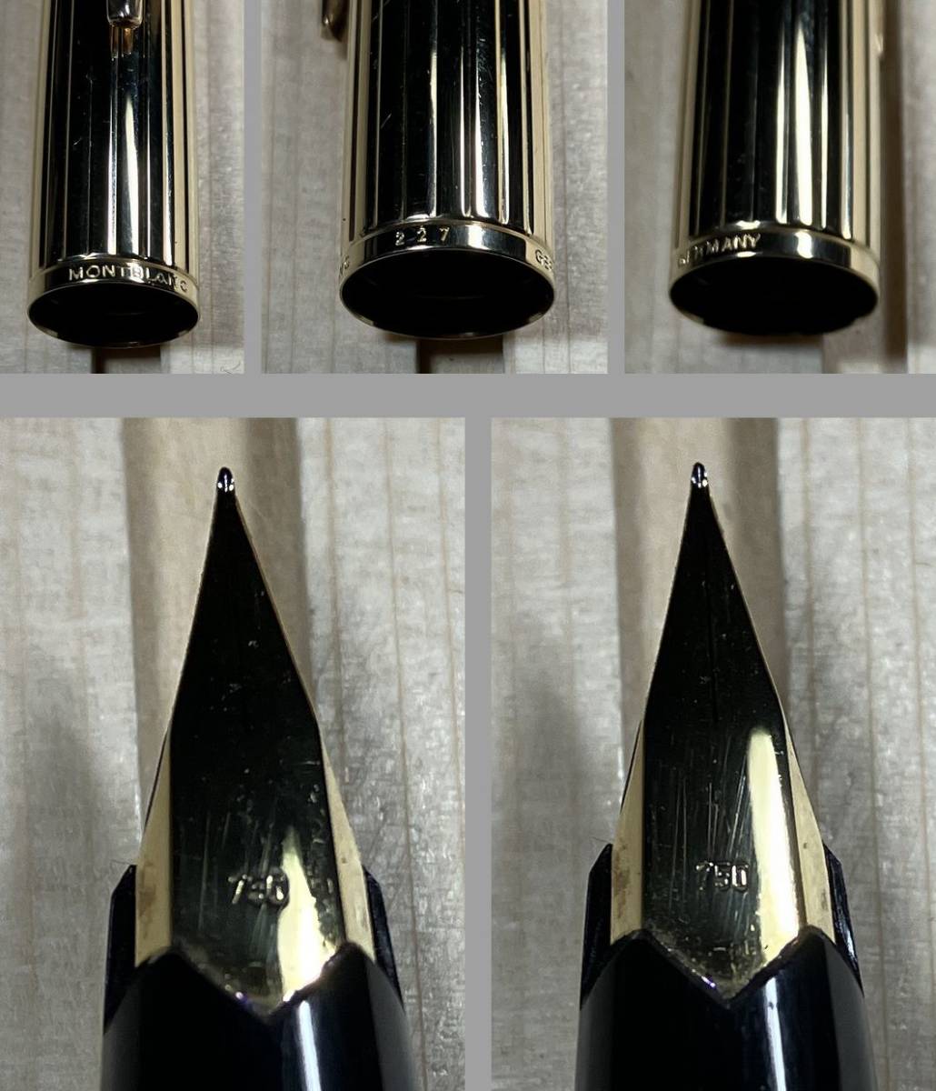 MONTBLANC モンブラン 227 万年筆 おそらくEF(極細)ニブ？ 18金 (750