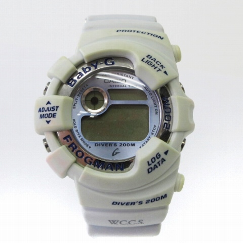 ベビージー Baby-G CASIO W.C.C.S. フロッグマン クォーツ デジタル 