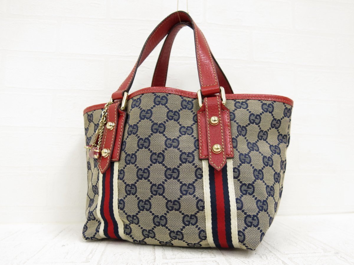 ◇美品◇GUCCI グッチ◇シェリー◇GGキャンバス カーフ レザー 本革 