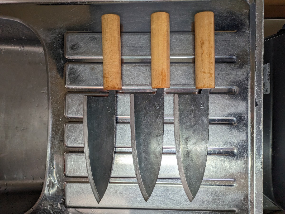 堺宝山 安来鋼 手造り 出刃包丁 Yahoo!オークション -「出刃包丁安来