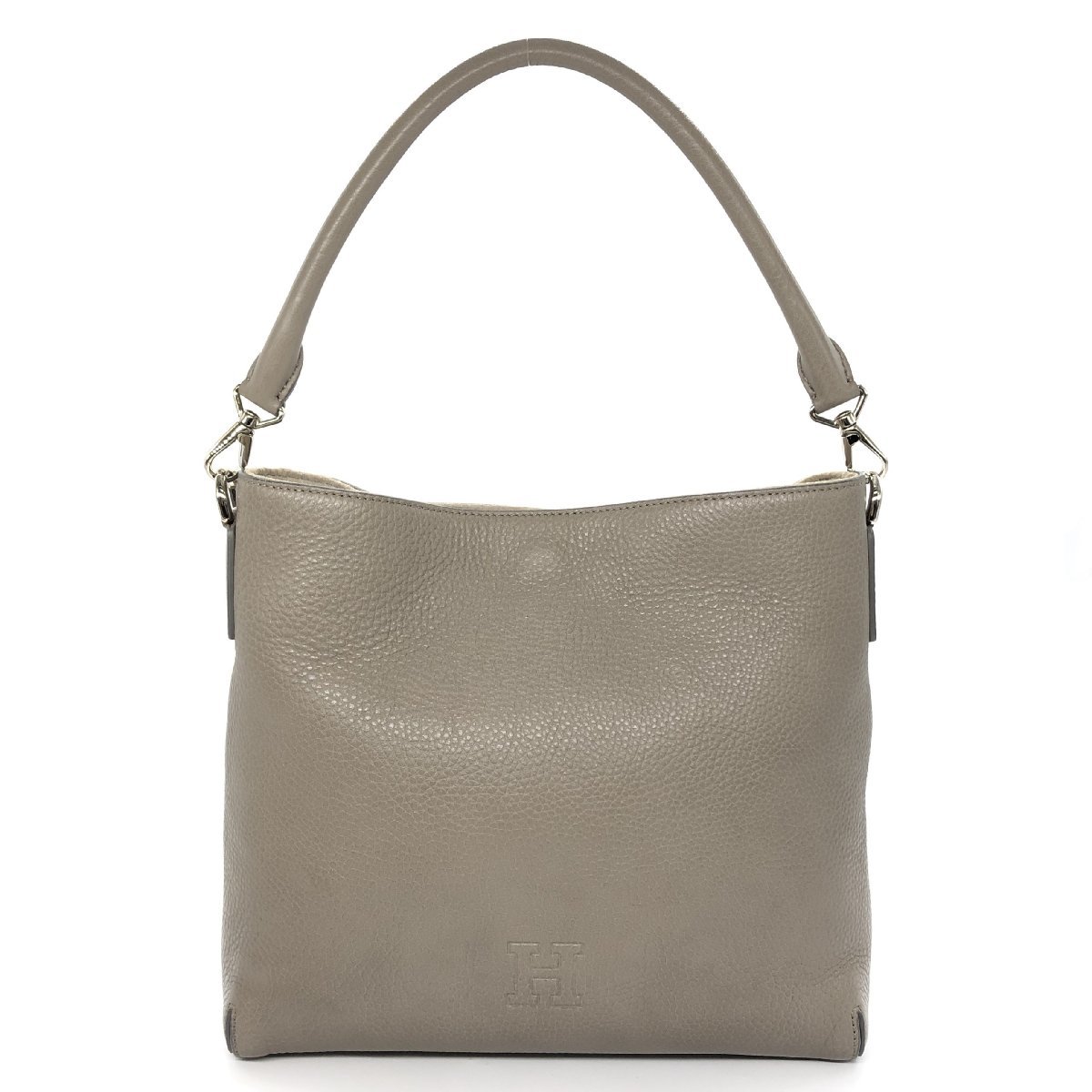 HIROFU ヒロフ 2way ショルダーバッグ ハンドバック レザー ベージュ
