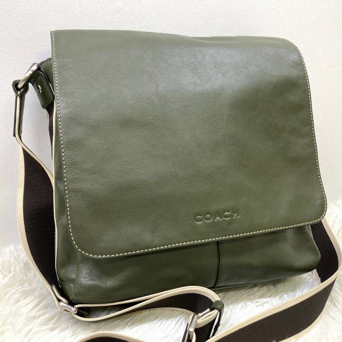 1円 【極美品】 COACH コーチ ショルダーバッグ F70555 ビジネス