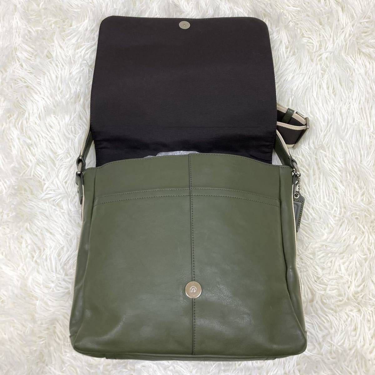 1円 【極美品】 COACH コーチ ショルダーバッグ F70555 ビジネス