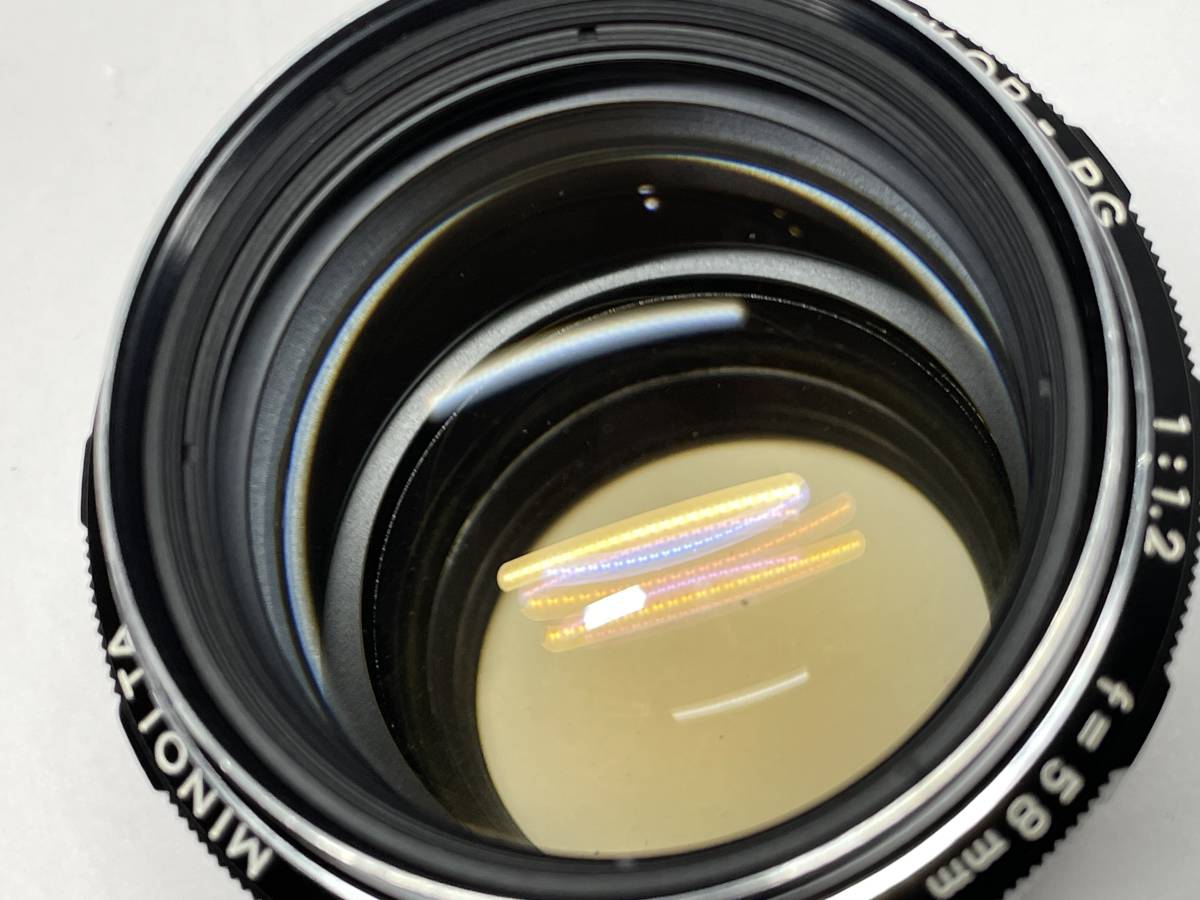 ミノルタ MC ROKKOR-PG 58mm F1.2 58mm MC ROKKOR-PG W⁄Lens hood [GOOD]