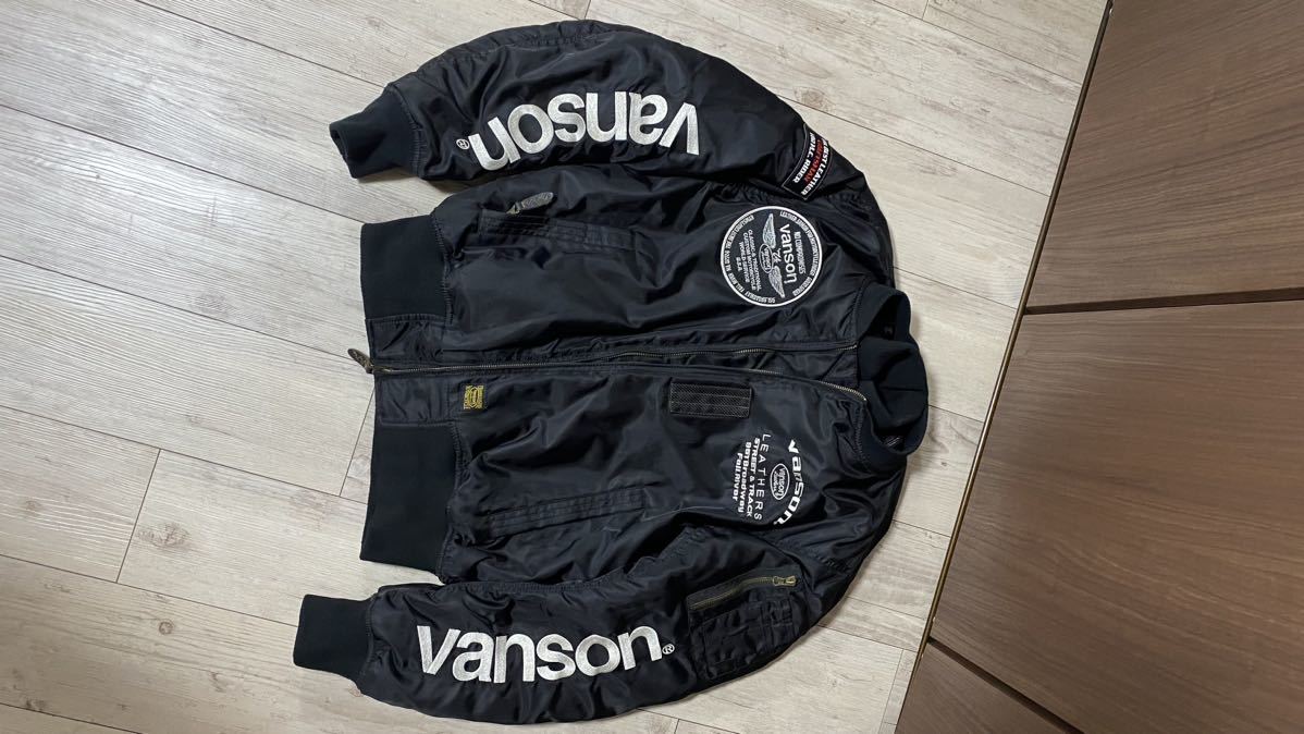 VANSON MA-1 バンソン バイクウェア 防寒 ボンバージャケット 中古