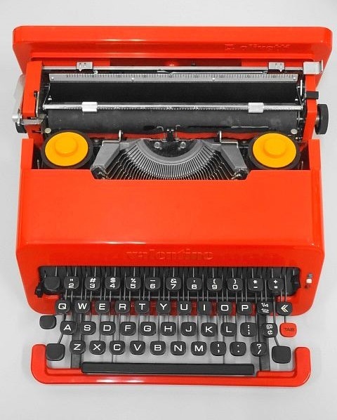 74▽olivetti/オリベッティ valentine/バレンタイン タイプライター 赤