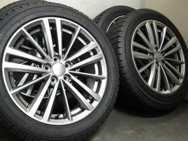 □USED□スバル 純正(1770+48 5H PCD100)＆オマケタイヤ 215/50R17 4本