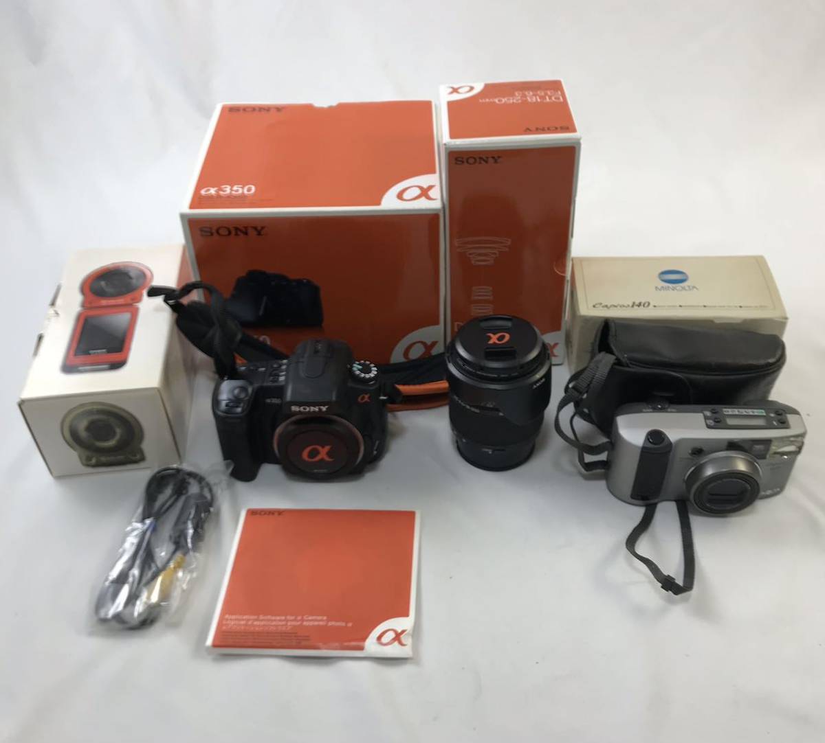 1000円〜□☆動作未確認☆SONY α350 DSLR-A350 MINOLTA デジタル一眼レフ