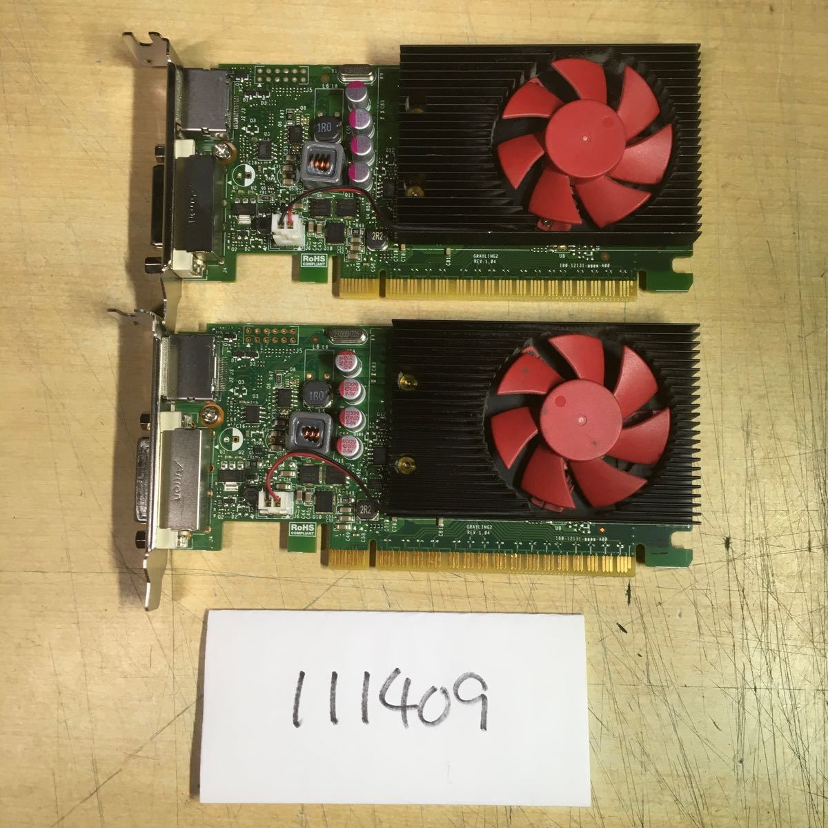(111409C) NVIDIA GT730 2GB GDDR5 HP 917882-002グラフィックボード 中古品 2個セット