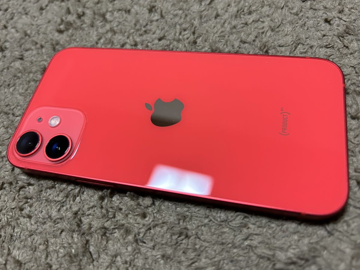 値下げiPhone12mini Apple アップル 赤色レッドRED送料込み