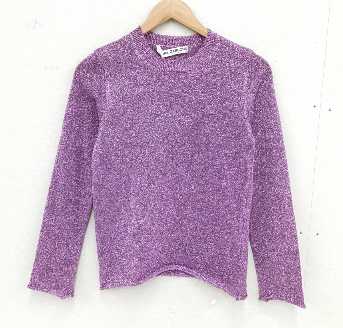 COMME des GARCONS 長袖 ラメ カットソー レディース セーター ニット 