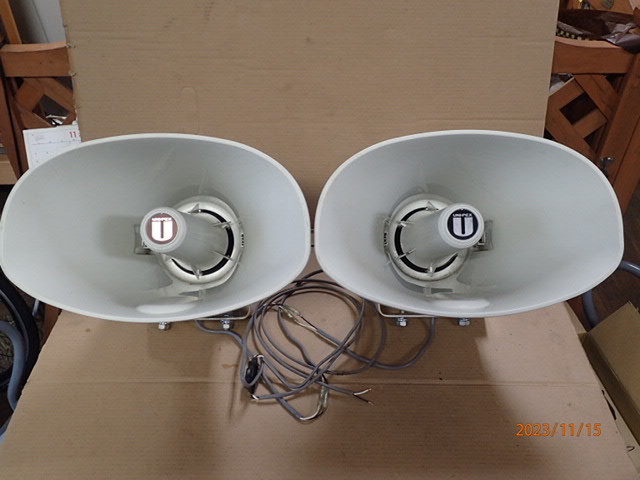 ユニぺックス 拡声器 CV-381/25A ➁ ユニぺックス 拡声器 CV-381/25A