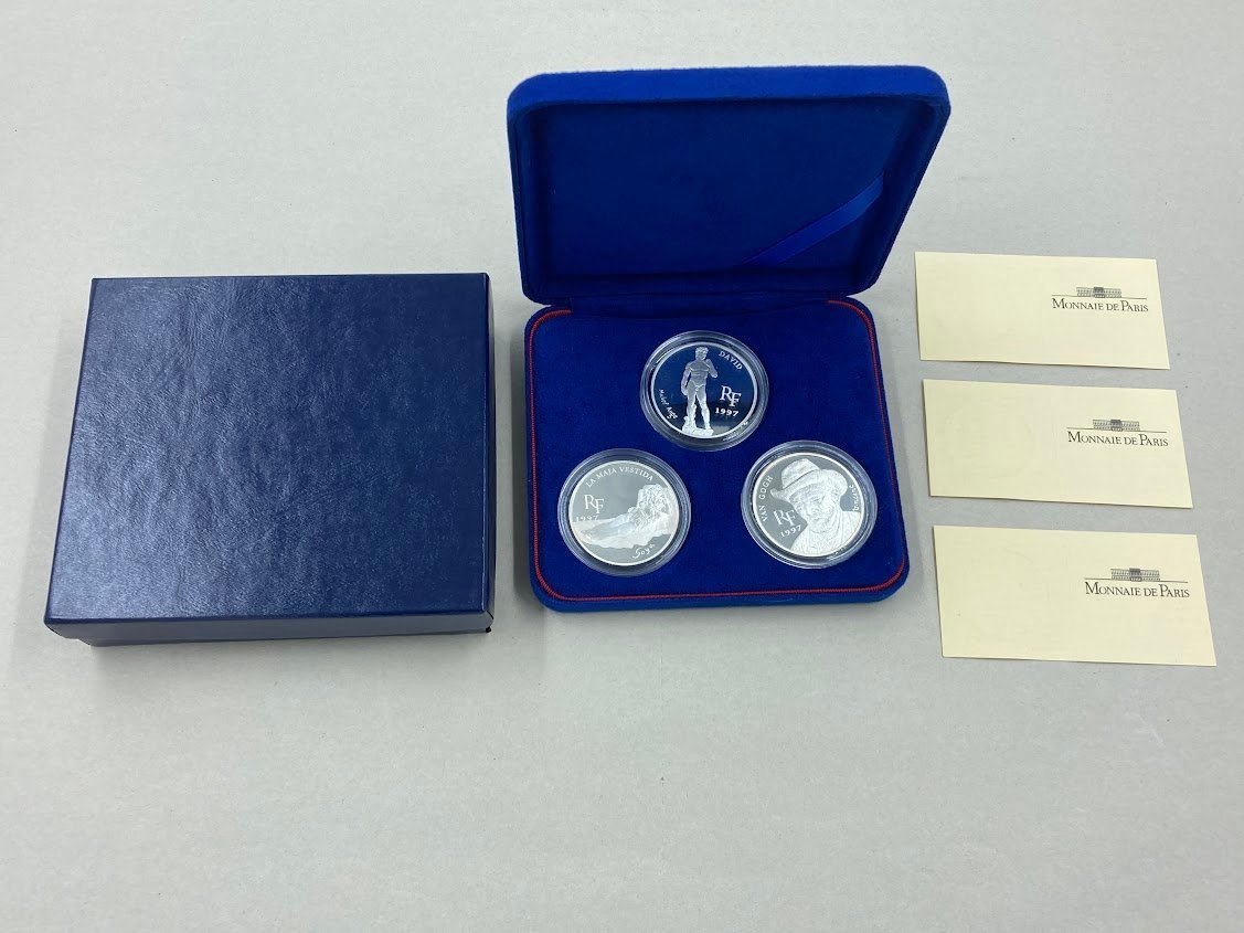 モンドパリ　10フラン銀貨3枚セット　1997年　MONNAIE DE PARIS　フランス　P802