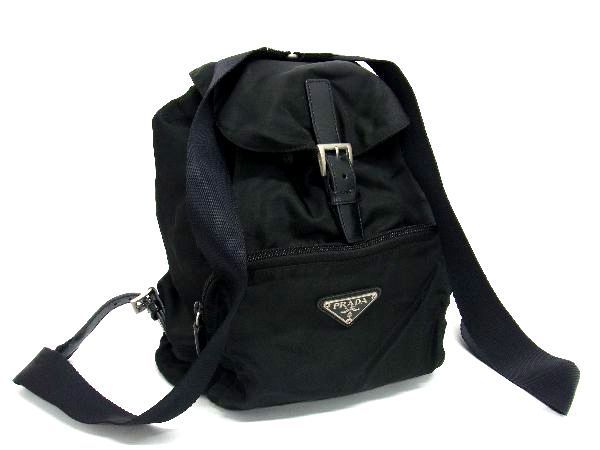 1円 □美品□ PRADA プラダ テスートナイロン 巾着型 リュックサック