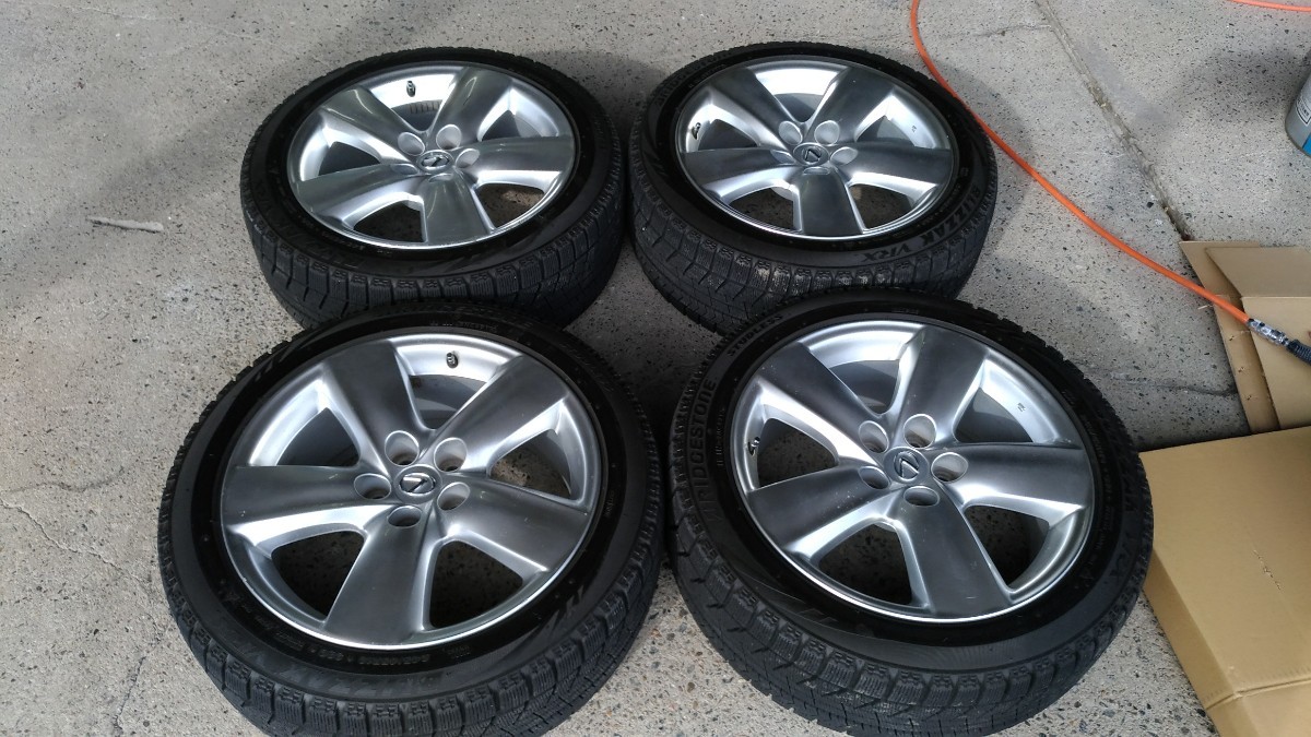 【BS BLIZZAK VRX 245/45R19】スタッドレス【レクサス LS 純正オプションホイール ノイズリダクション 19インチ 8J5HPCD120+35】(VTO544)クレジットカード QRコード決済可能 BS BLIZZAK VRX 245/45R19】スタッドレス【レクサス LS 純正オプション
