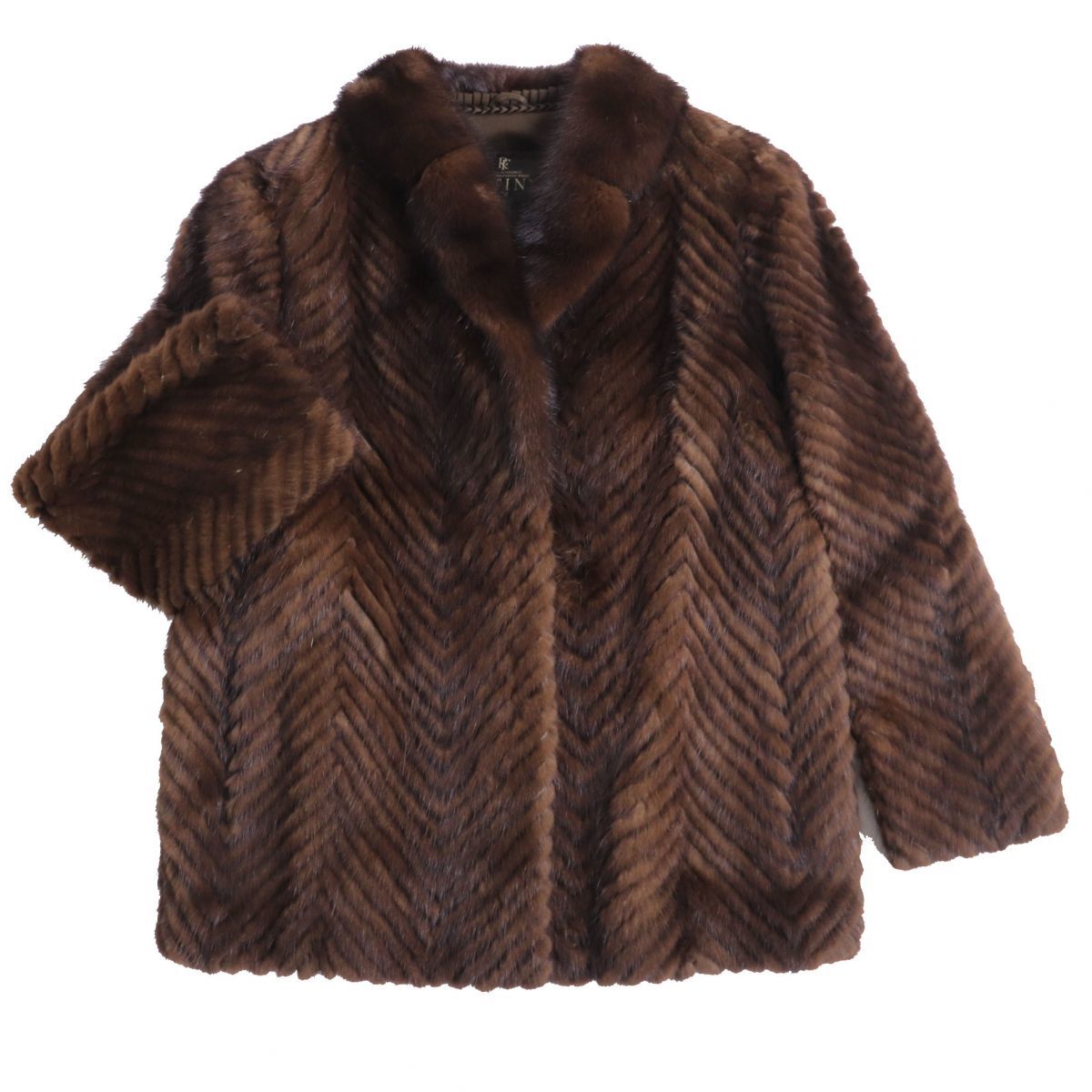 極美品☆ROTINY MINK ロティニー デザインミンク 本毛皮コート 