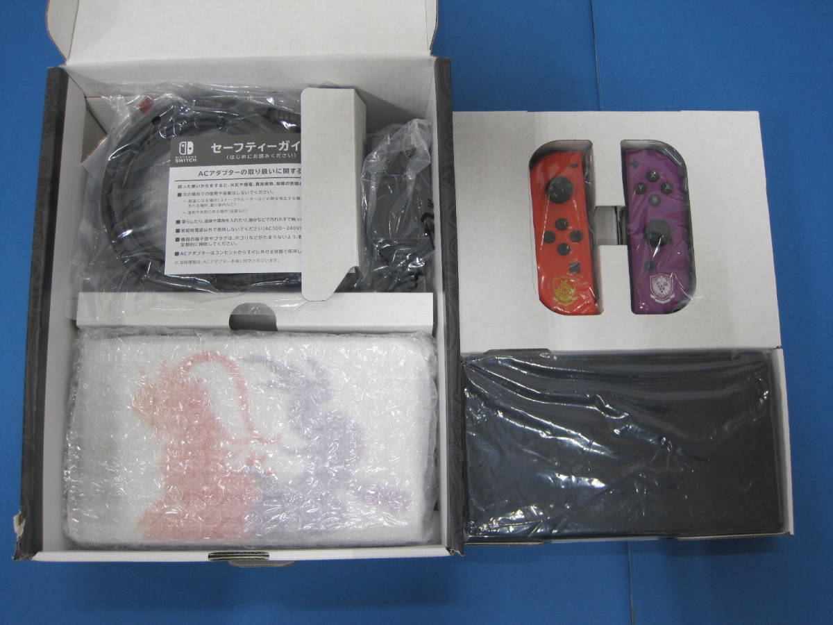 070) 中古 Nintendo Switch (有機ELモデル) スカーレット×バイオレットエディション ニンテンドー スイッチ 本体 Nintendo Switch 070 T-382&frasl;1円スタートNintendo ゲオ公式通販サイト&frasl;ゲオオンラインストア中古・箱説あり・付属 任天堂