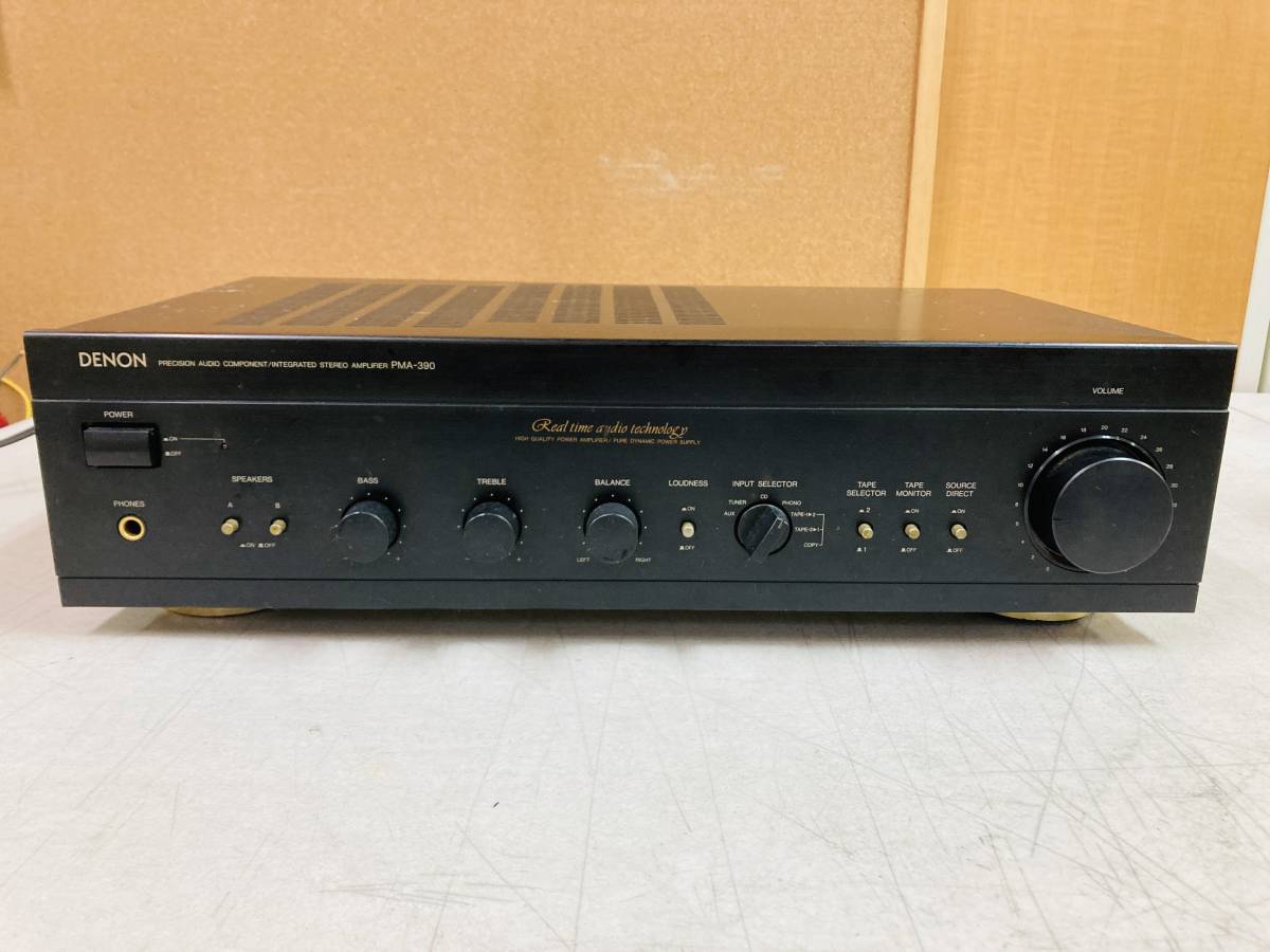 DENON プリメインアンプ PMA-390 PMA-390RE 音出し確認 0 音出し確認済