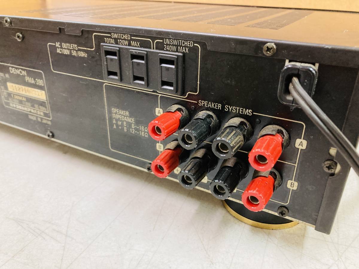 DENON プリメインアンプ PMA-390 PMA-390RE 音出し確認 0 音出し確認済