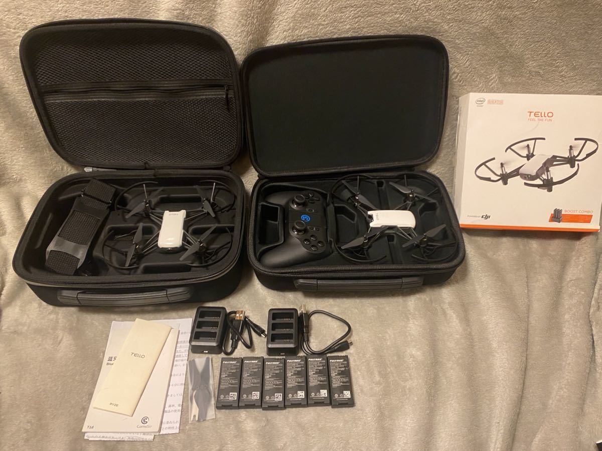 現状品 Tello Boostコンボ 2点 保管ケース，コントローラー付き TELLO ドローン FEEL THE FUN TLW004 TELOBC