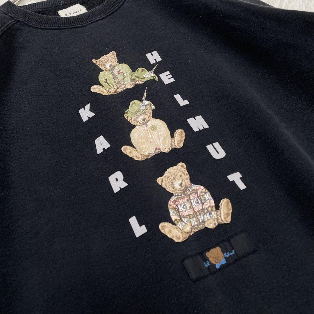 美品 カールヘルム ピンクハウス テディベア くま トレーナー 