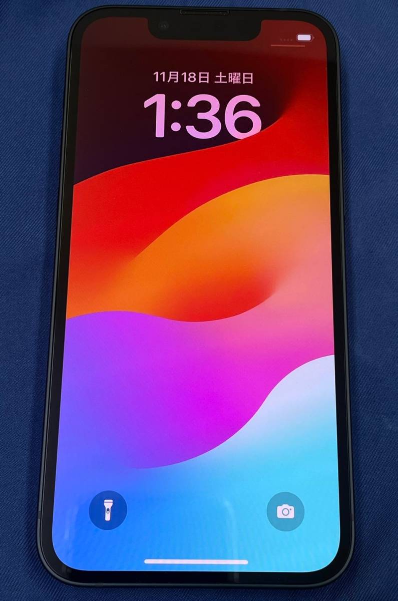 極美品 iPhone 13 mini ミッドナイト 256GB シムフリー バッテリー100