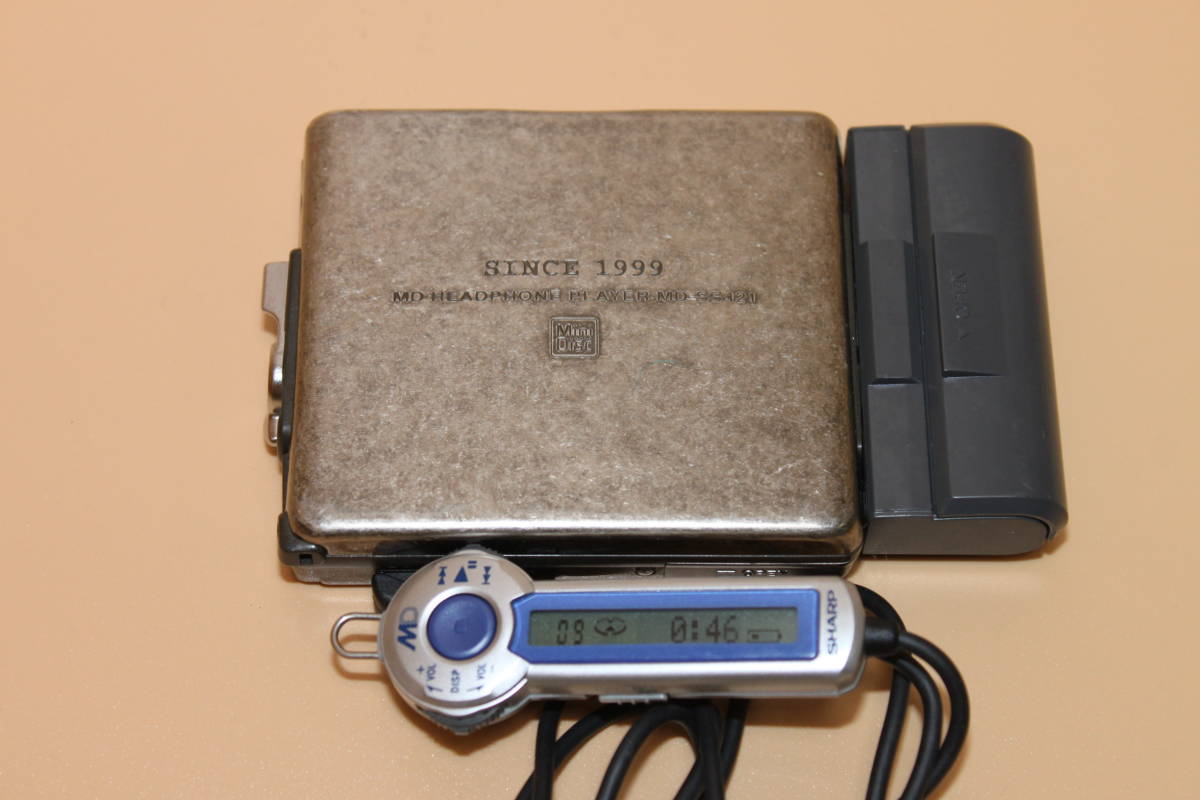 オーディオ機器 動作品 希少機種 付属品付き SHARP MD-SS421 MD