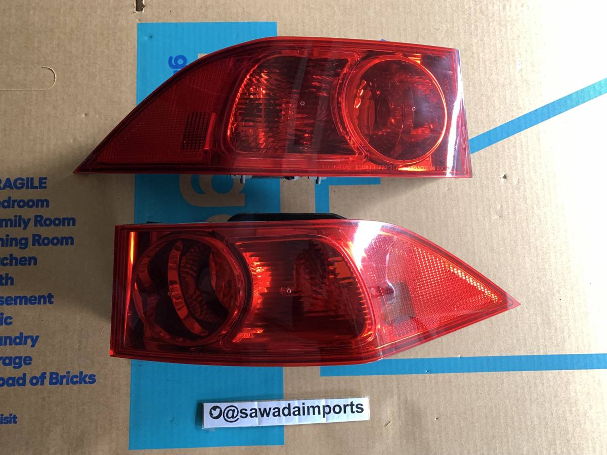 米国ホンダ アキュラ TSX CL7 CL系 セダン USDM 北米仕様 純正 テールライト セット サイドマーカーソケット付き付き 国内発送無料