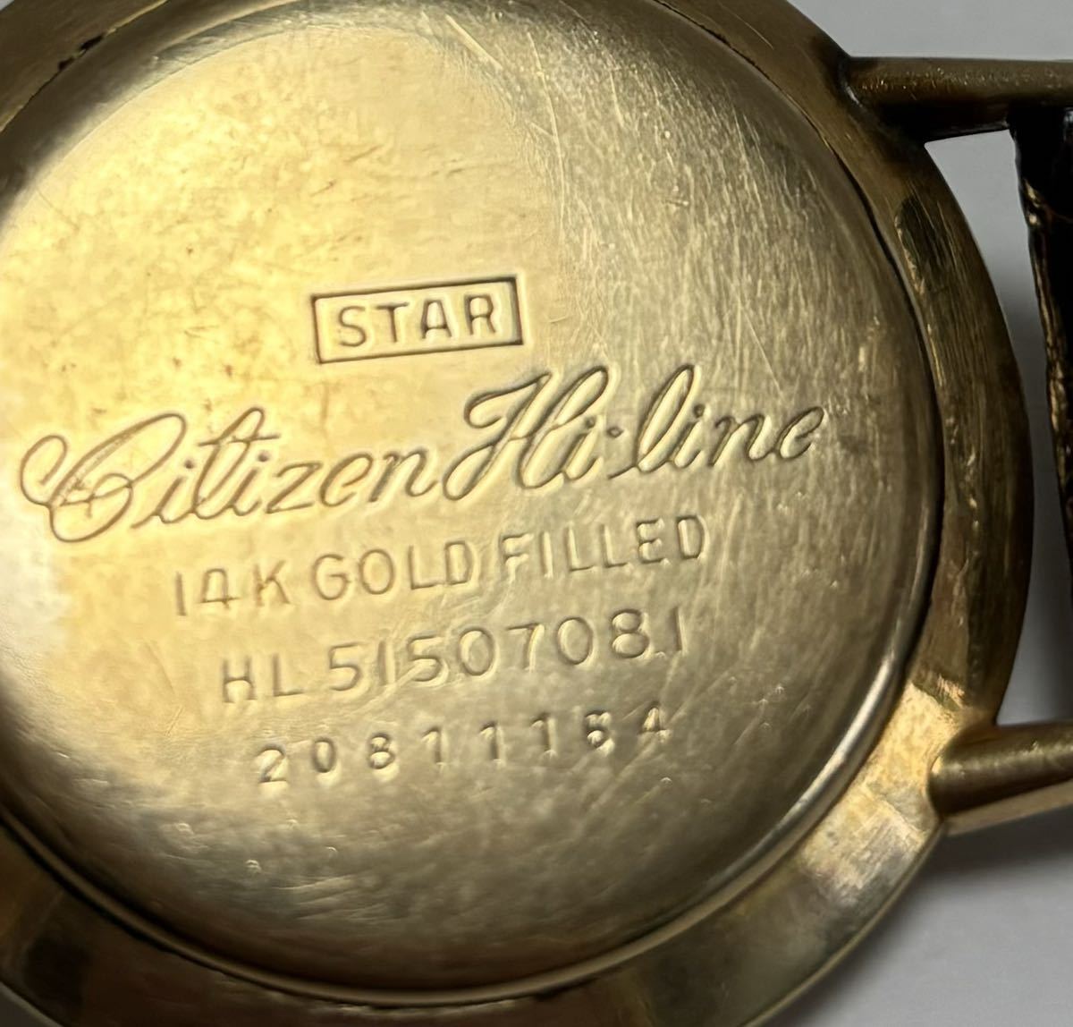 CITIZEN hiline シチズン ハイライン 14K GOLD FILLEDゴールドフィルド 