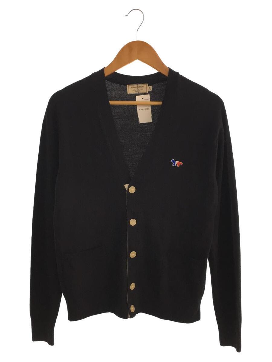 MAISON KITSUNE◆カーディガン(薄手)/XS/ウール/BLK