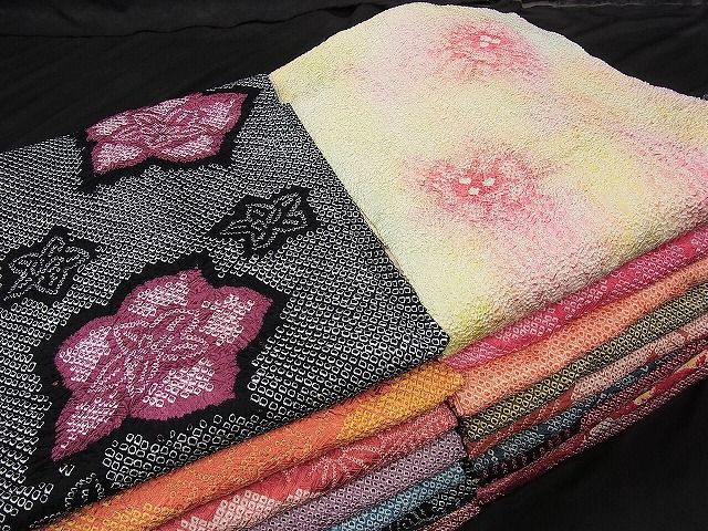 平和屋-こころ店□総絞り羽織 まとめて 20点 風景 花柄 吉祥