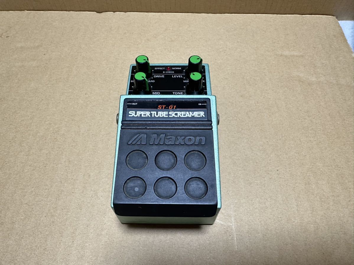MAXON Super Tube Screamer ST-01 MADE IN JAPAN ST-01 Super Maxon